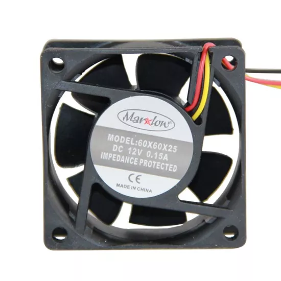 Marxlow 60X60X25MM 12V Dc 3 Kablo Fan (5 li Paket)