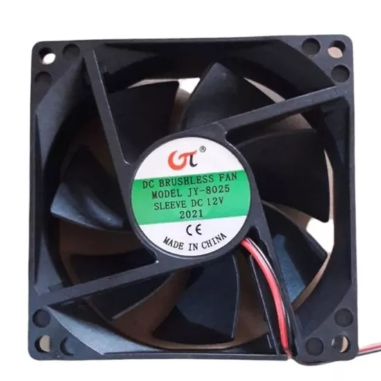 Jiao Yin 80X80X25Mm Dc Fan 12V Kare Fan