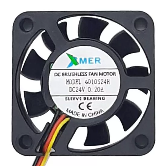 Xmer 40X40X10Mm 24V 0.10A 3 Kablolu Fan