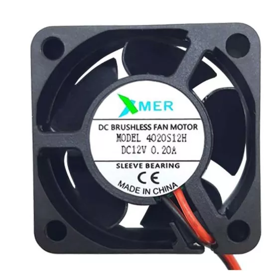 Xmer 40X40X20Mm 12V 0.20A 2 Kablolu Fan