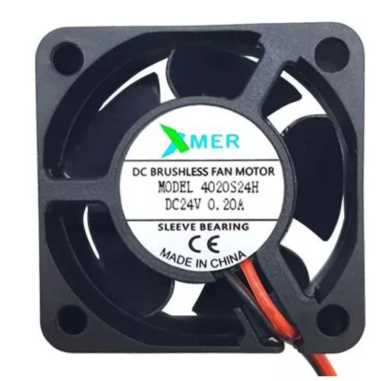 Xmer 40X40X20Mm 24V 0.20A 2 Kablolu Fan