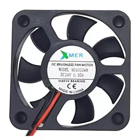 Xmer 50X50X10Mm 24V 0.10A 2 Kablolu Fan