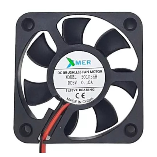 Xmer 50X50X10Mm 5V 0.10A 2 Kablolu Fan