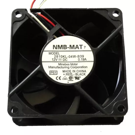 Nbm - Mat 2810KL-04W-B39 70x70x25mm 12v 3 Kablo Soketli Fan