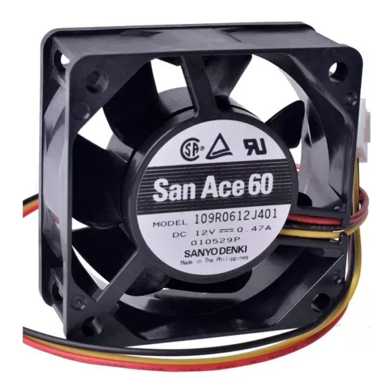 San Ace 60x60x25Mm 12V 0.47A 3 Kablo 109R0612J401