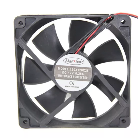 Marxlow 120X120X25Mm 12V 0.28A 2 Kablo Fan