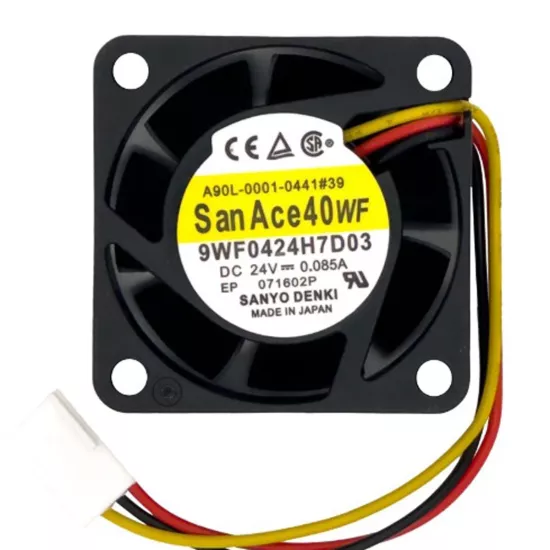 San Ace 40x40x15mm 12v 0,13A 2 Kablo Fan 109P0412H702