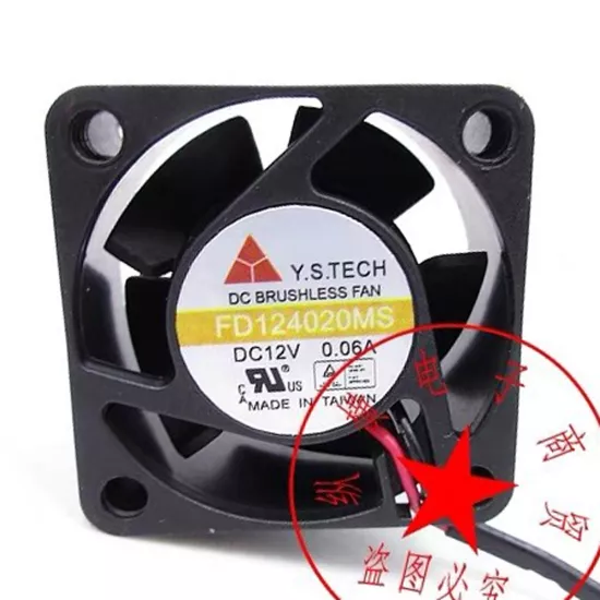 YS Tech 40x40x20mm 12v 0,06A 3 Kablo Fan FD124020MS
