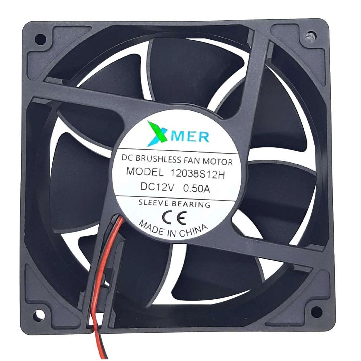 Xmer 120X120X38Mm 12V 0.50A 2 Kablolu Fan