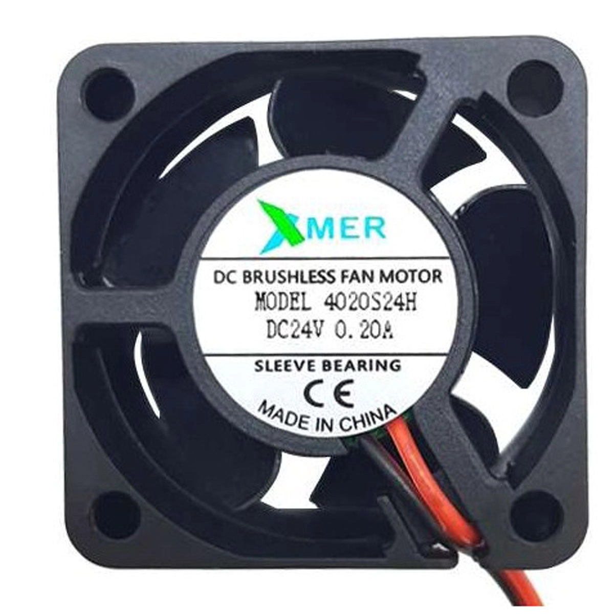 Xmer 40X40X20Mm 24V 0.20A 2 Kablolu Fan